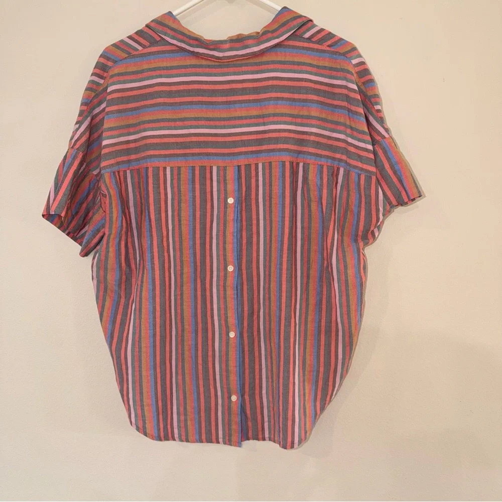 Madewell Rainbow Shirt - Size M - Picture 6 of 10